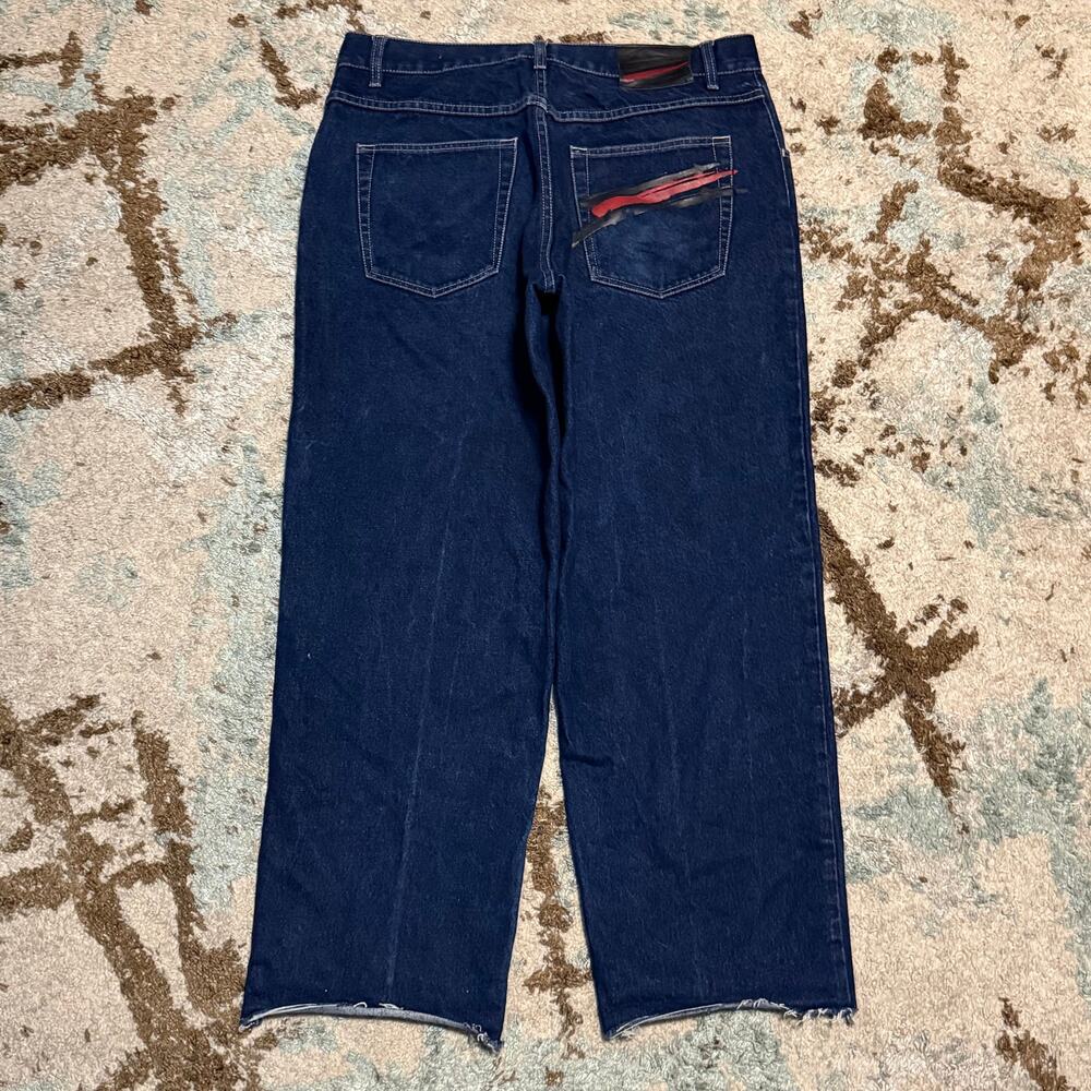 Vintage FUBU Baggy Wide Leg Jeans Size 36x30 Y2K